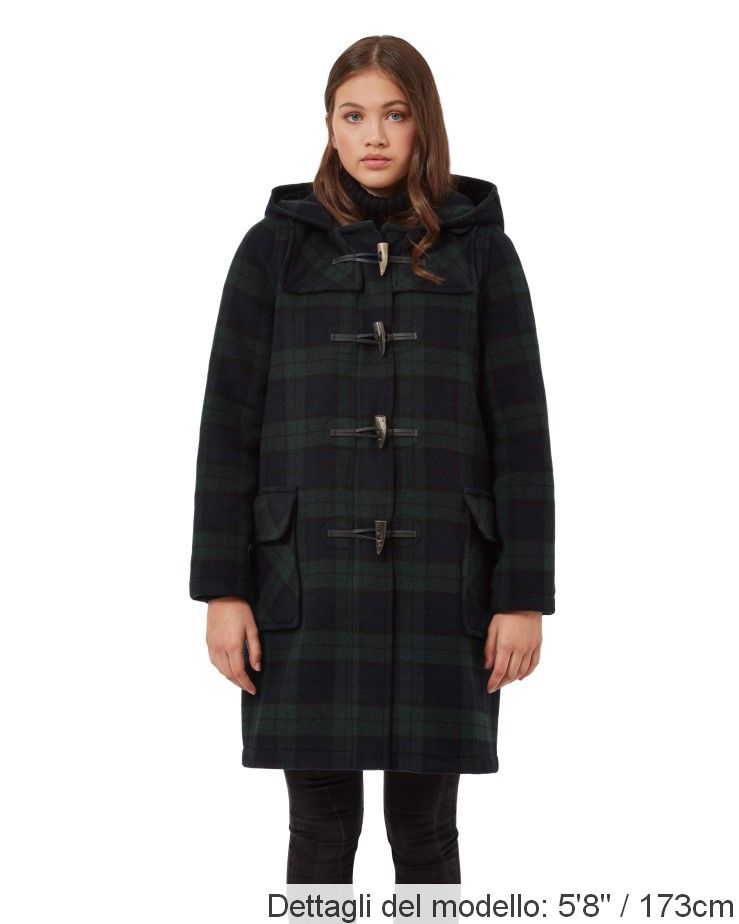 Montgomery Originale Classico Donna Con Alamari In Corno - Tartan Blackwatch