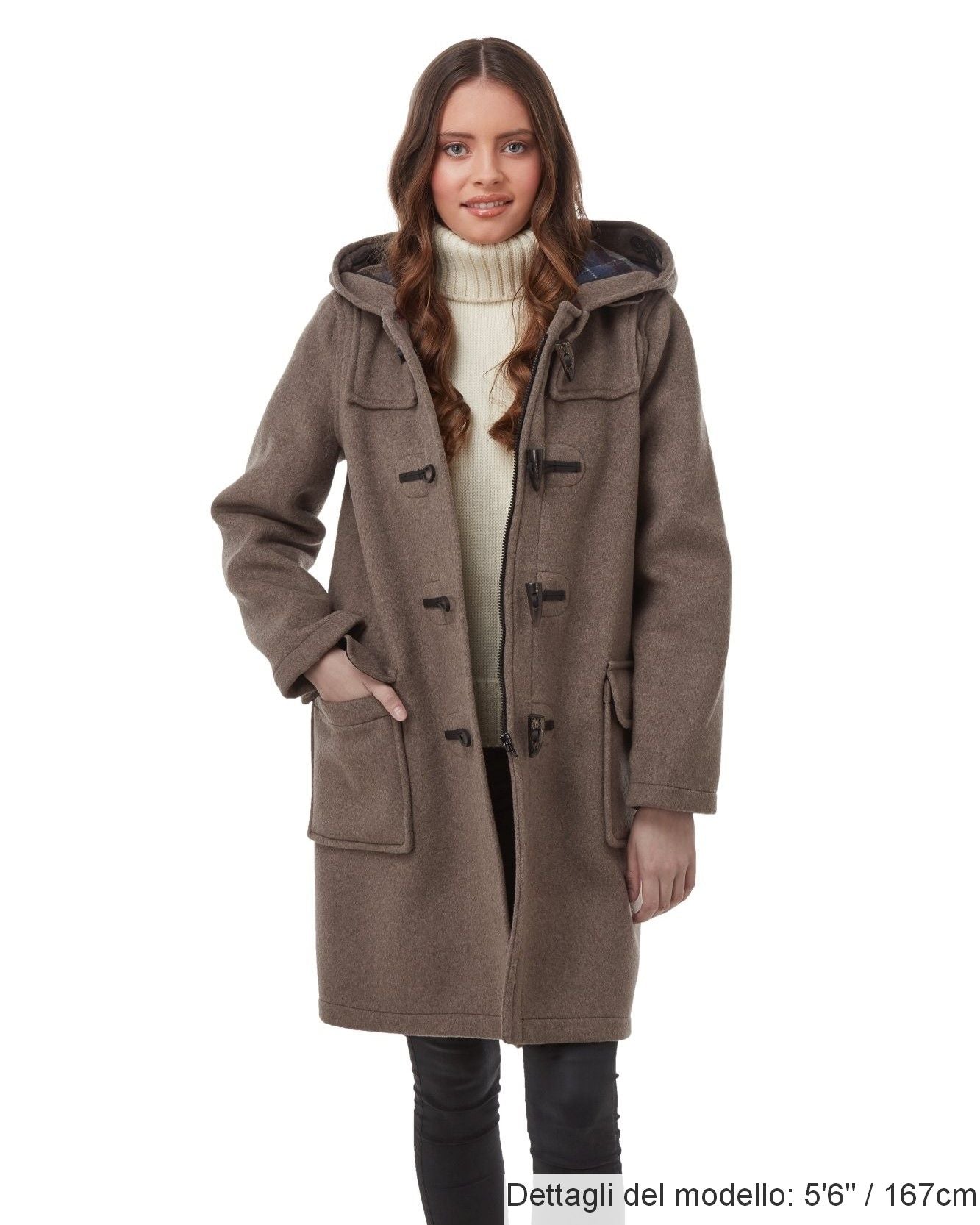 Montgomery Originale Classico Donna Con Alamari In Corno - Fandgo